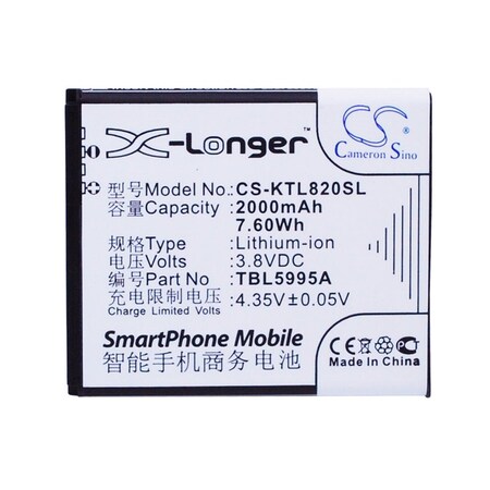Bsc Preferred K-Touch L820 L820c Mobile Phone Replacement Battery CS-KTL820SL